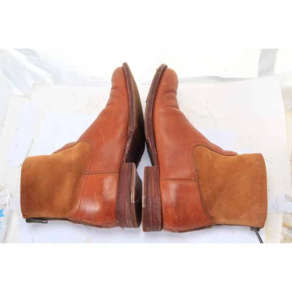 FRYE JAMIE BACK zip booties ankle boots leather womens shoes sz 6 B - Picture 8 of 12